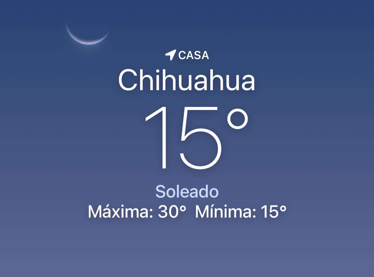 Amanece fresco con temperatura de 15 grados centígrados