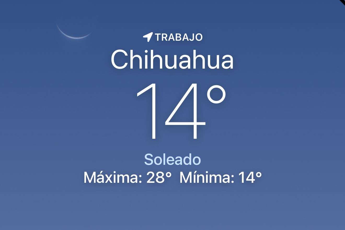 Amanece fresco y despejado con temperatura de 14 grados centígrados