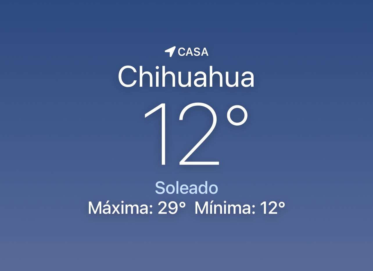 Amanece fresco con temperatura de 12 grados centígrados