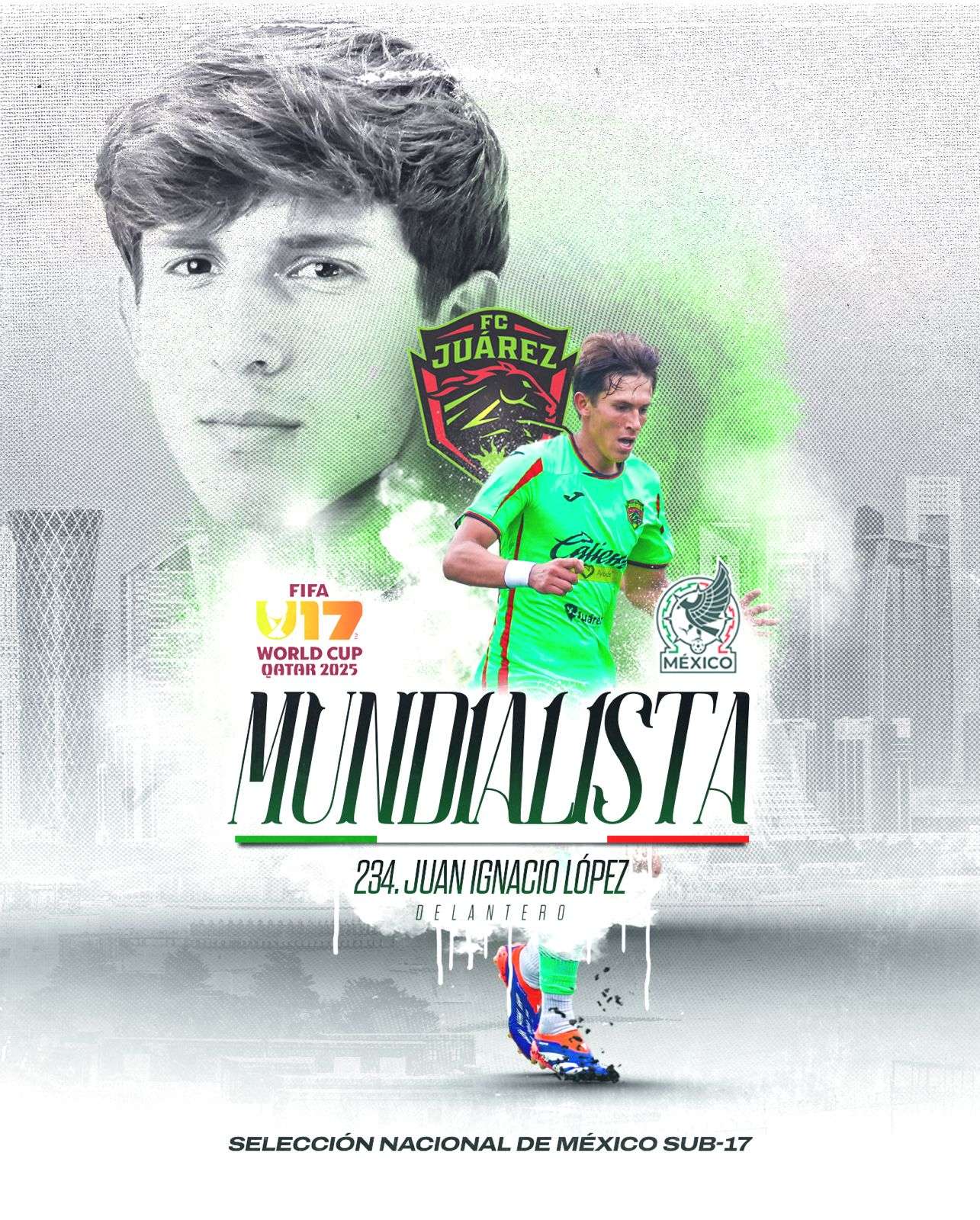 Convocan a Nacho López al Mundial Sub-17
