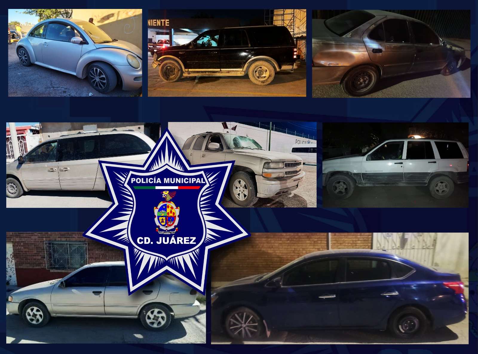 Aseguran ocho autos robados tras denuncias ciudadanas