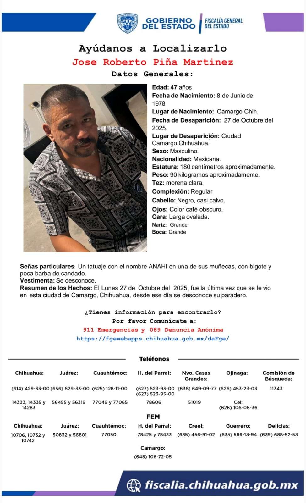 Hallan ejecutado a levantado en Camargo