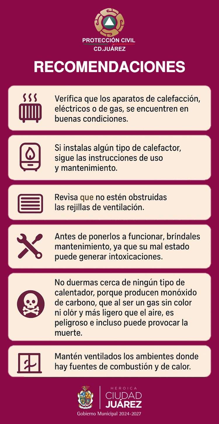Emiten recomendaciones para uso seguro de calentones 