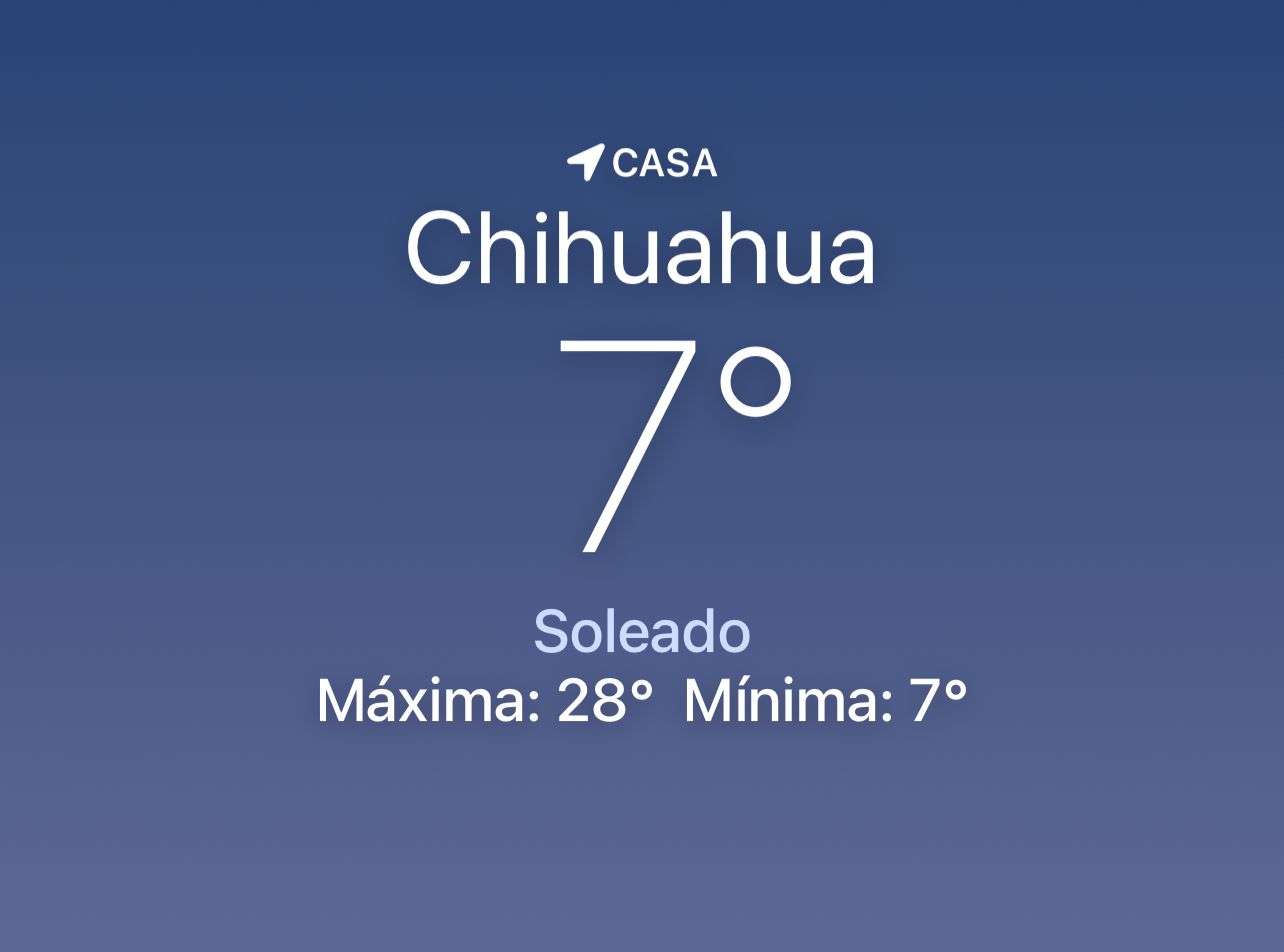Sigue fresco con temperatura de 7 grados centígrados 