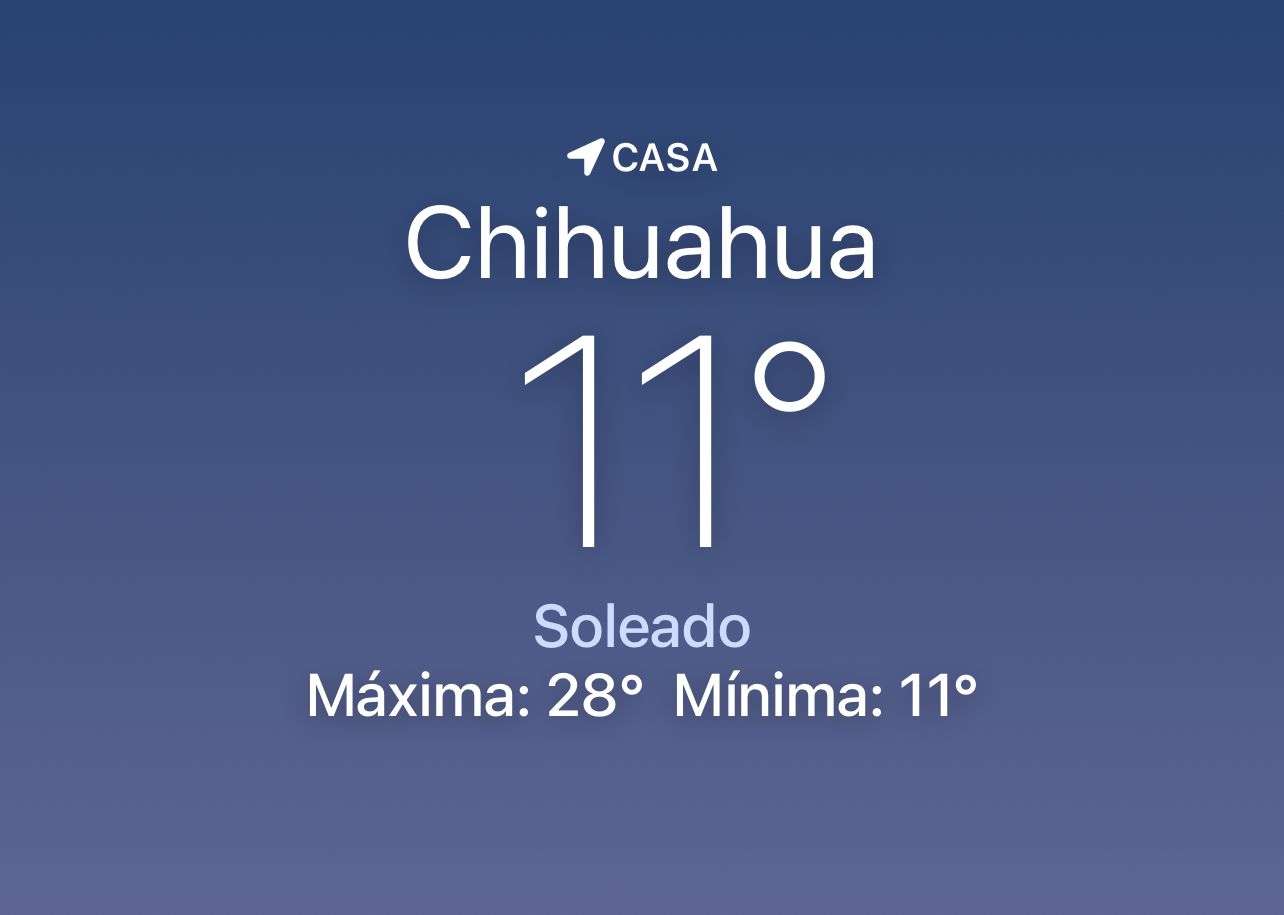 Se espera día soleado con máxima de 28 grados centígrados