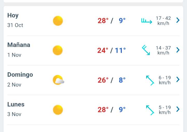 Viernes soleado con temperatura hasta 28°C en Juárez 