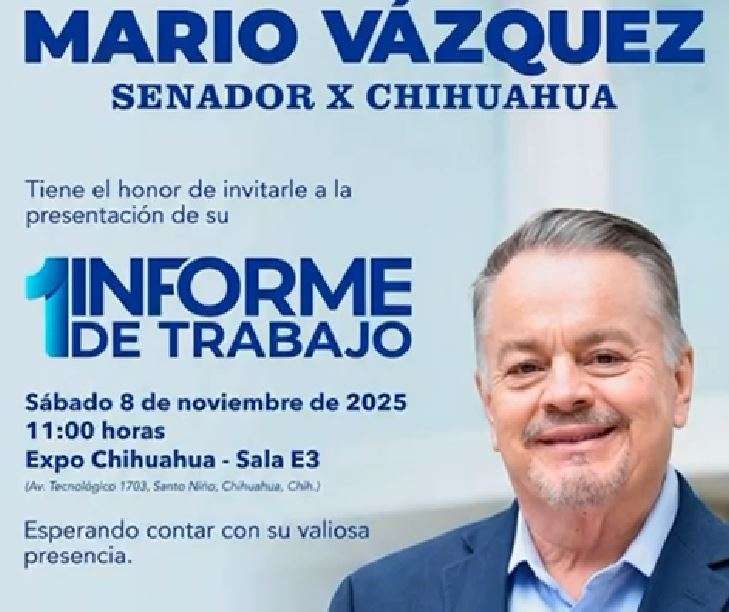 Presentará Mario Vázquez su Primer Informe de Trabajo como Senador