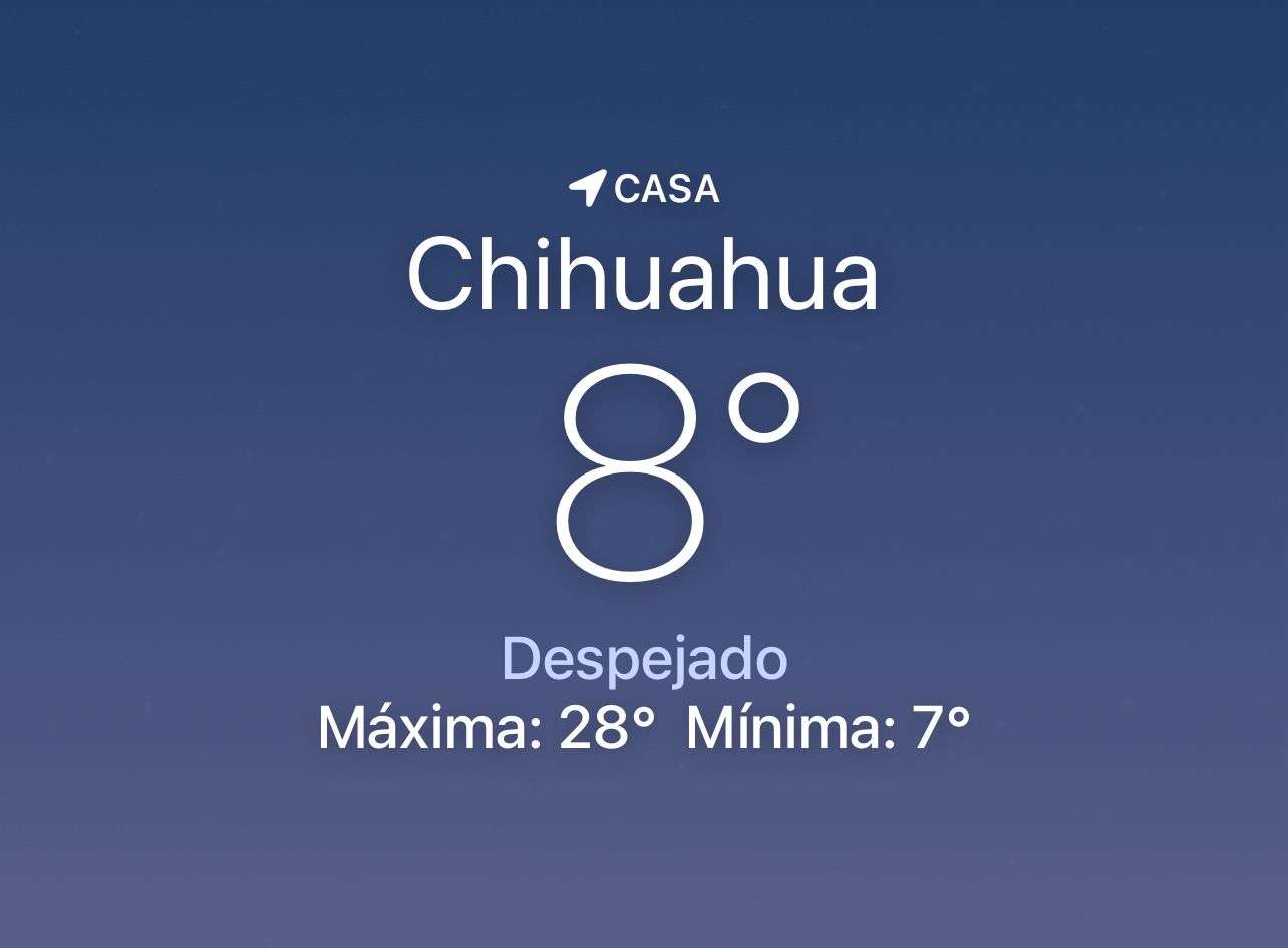 Amanece despejado y fresco con 8 grados centígrados 