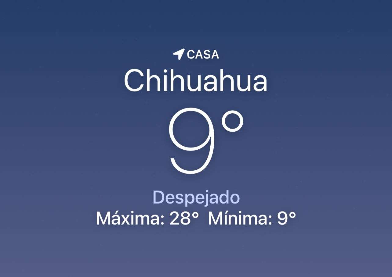 Amanece fresco con temperatura de 9 grados centígrados