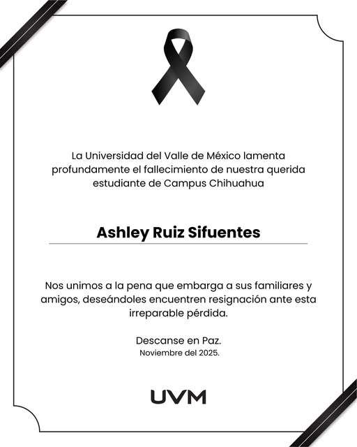 Era estudiante de la UVM ejecutada ayer al salir de bar