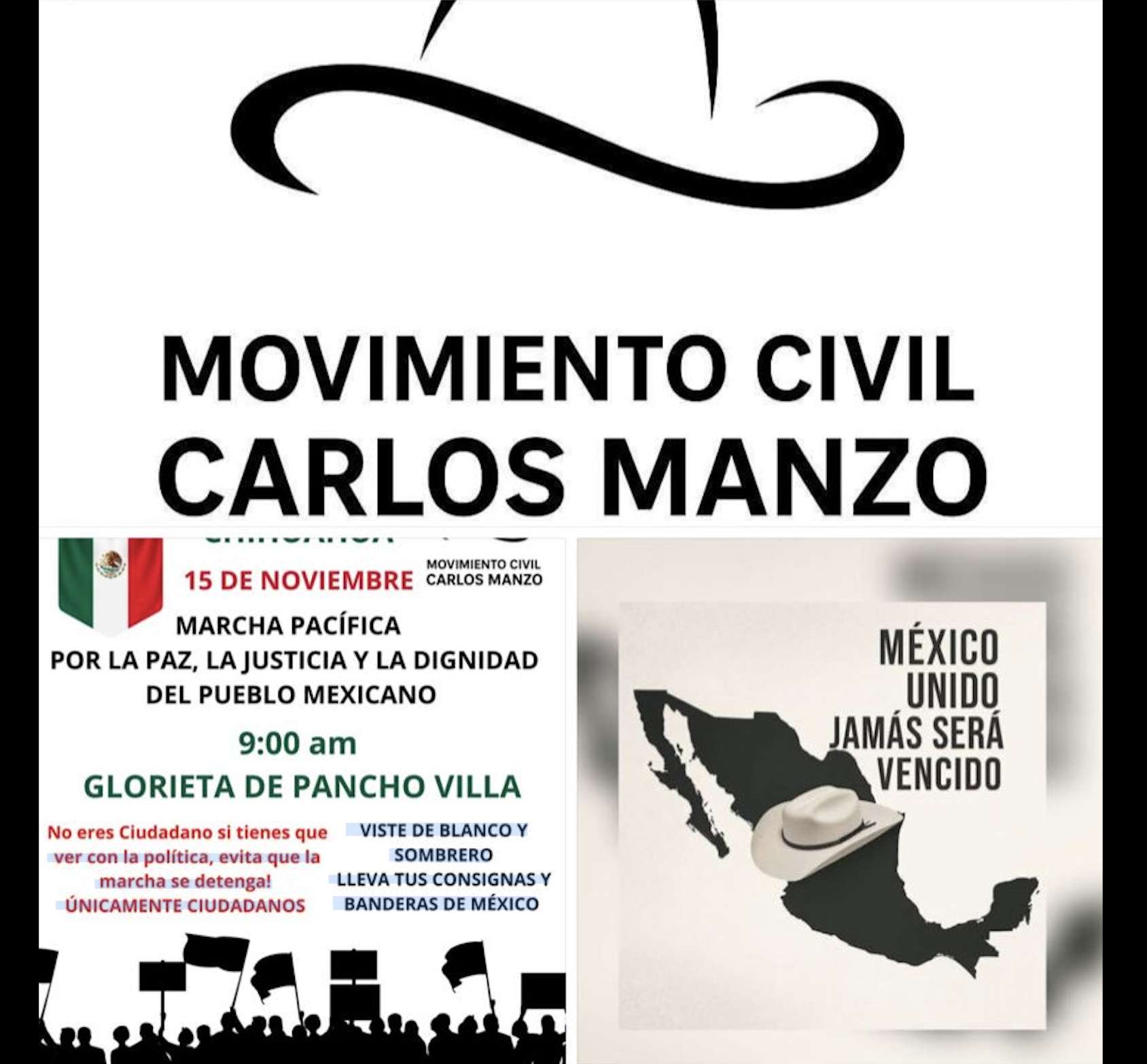 Llaman a marchar en la ciudad con el movimiento civil Carlos Manzo