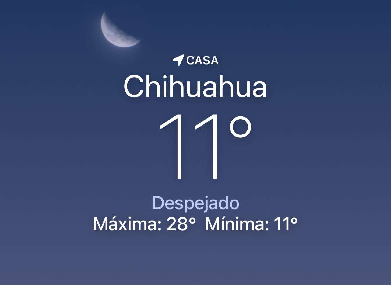 Amanece fresco con temperatura de 11 grados centígrados 