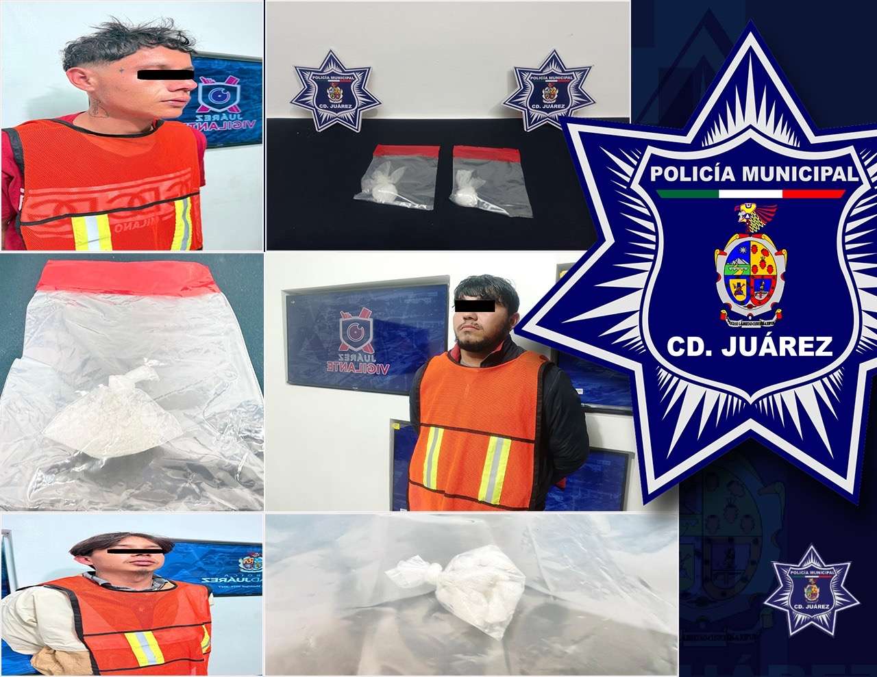 Arrestan a 4 en posesión de cristal 