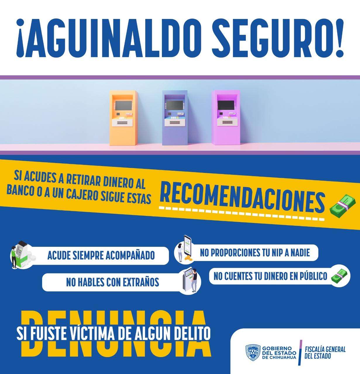 Piden monitorear cuentas bancarias por movimientos sospechosos con el aguinaldo