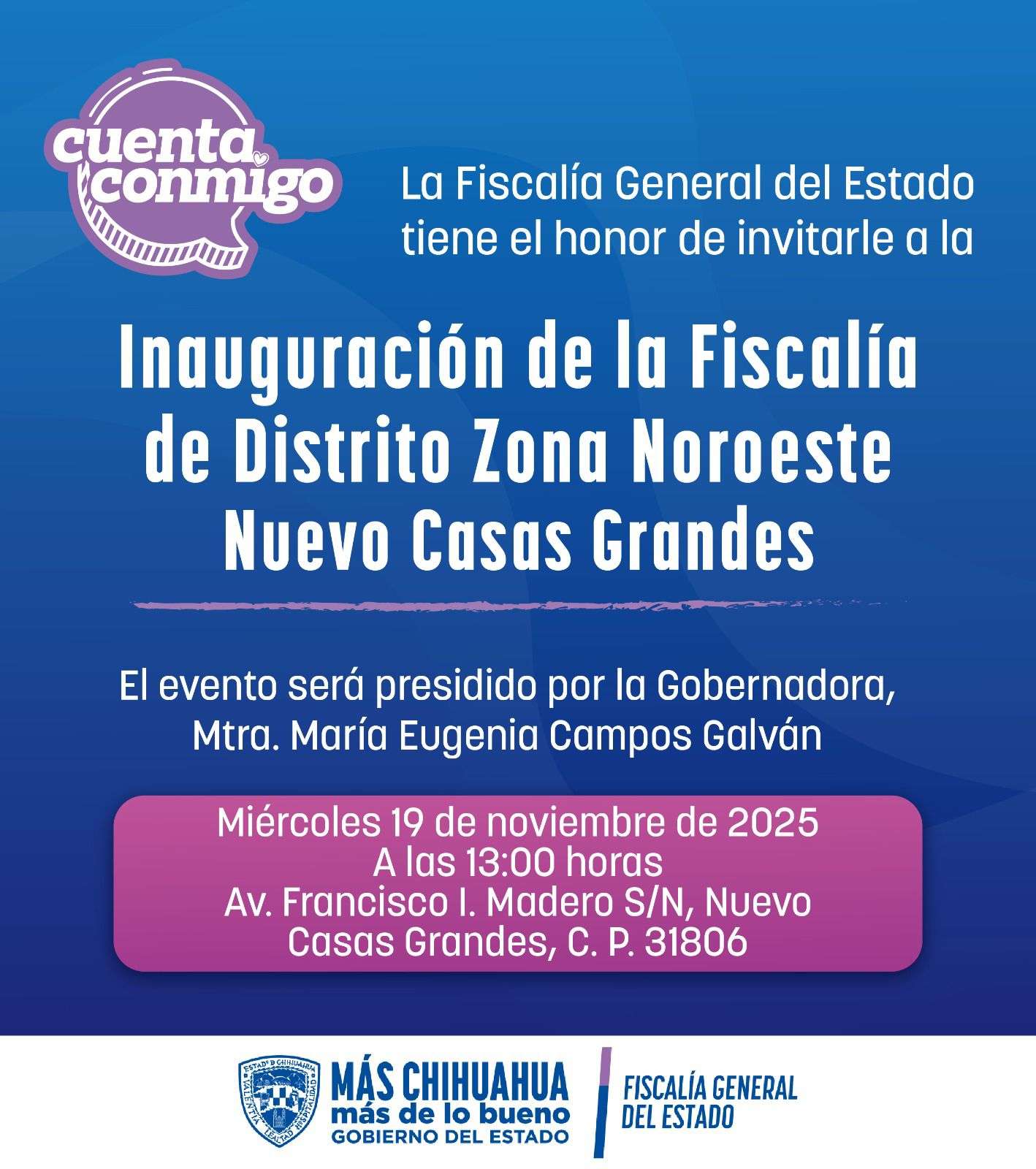 Anuncian próxima inauguración de la FGE en NCG