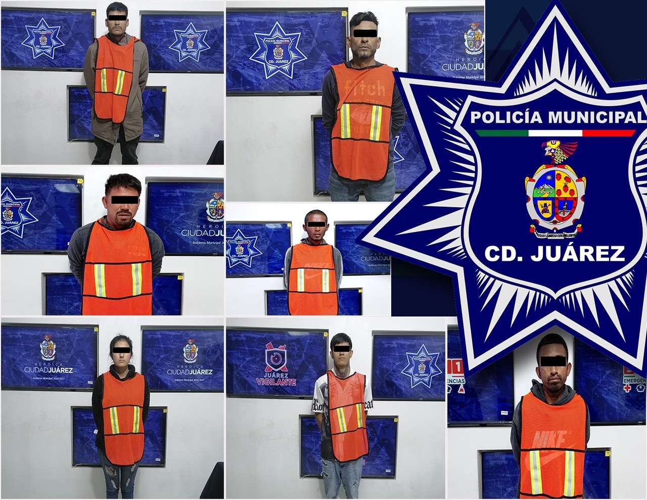 Capturan a siete personas con órdenes de aprehensión vigentes 