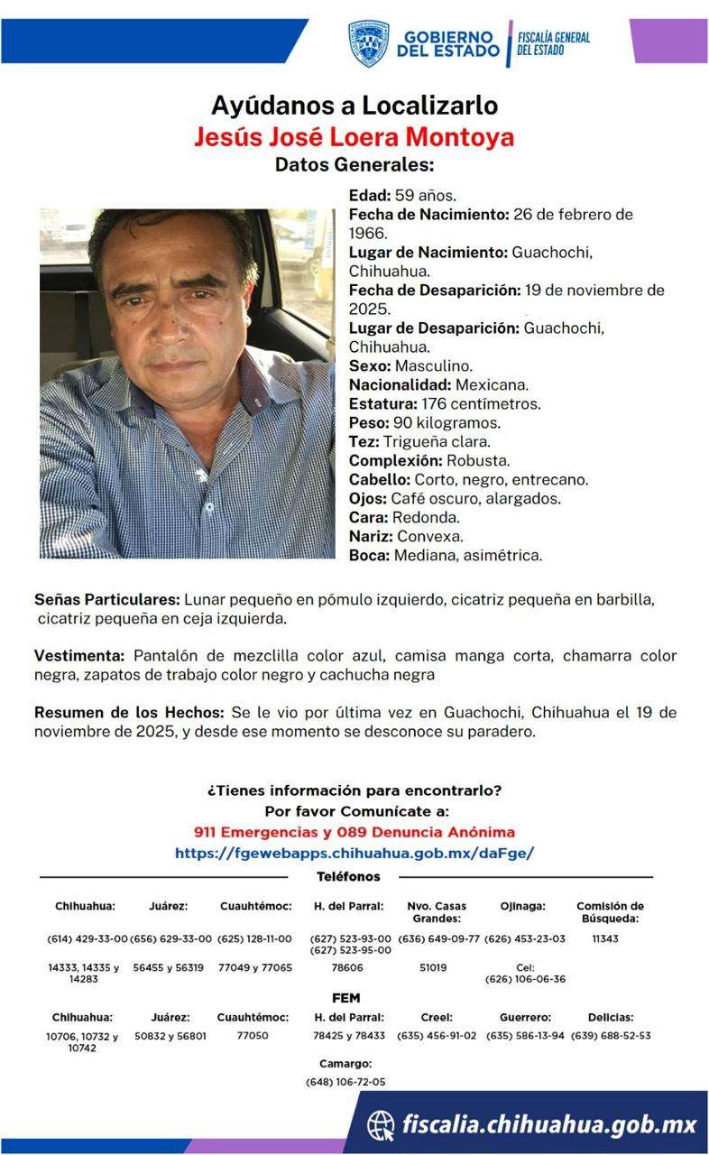 Liberan a levantado en Guachochi