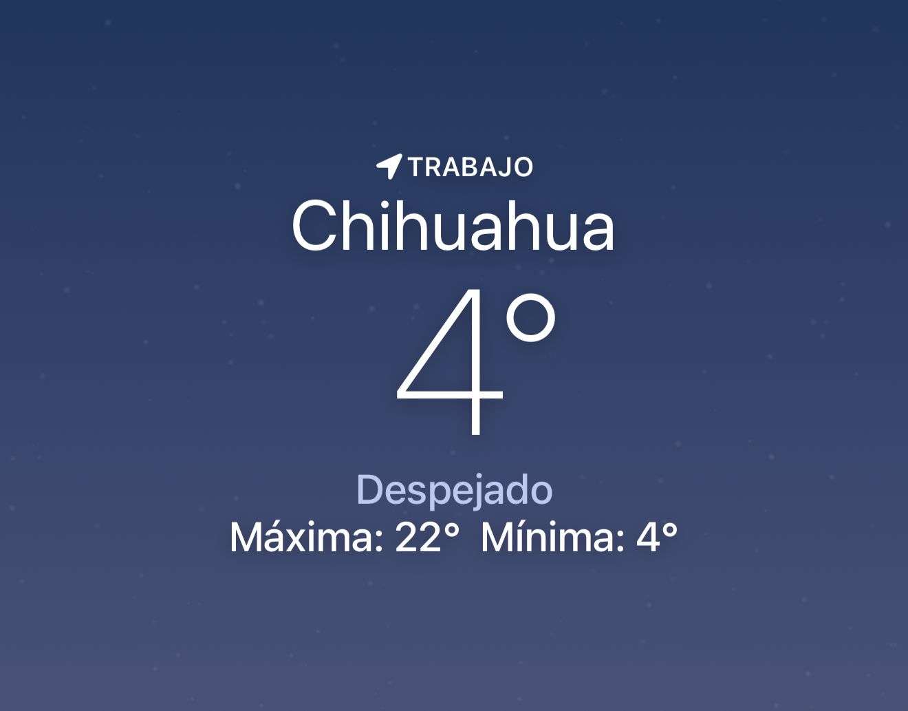Amanece helado con temperatura de 4 grados centígrados 