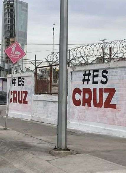 Aparecen más pintas de Cruz en Ciudad Juárez 