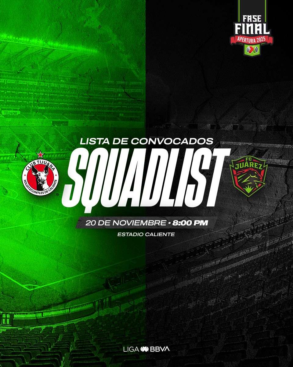 Presentan lista de convocados a partido  por el Play In del Apertura 2025