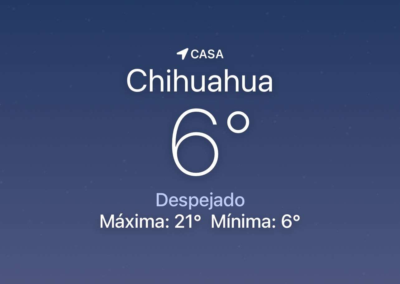 Amanece helado con temperatura de 6 grados centígrados 