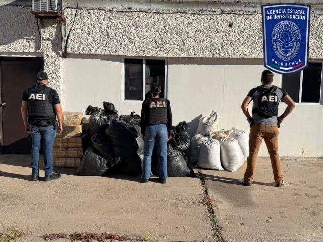 Decomisan media tonelada de marihuana en la Parral-Balleza