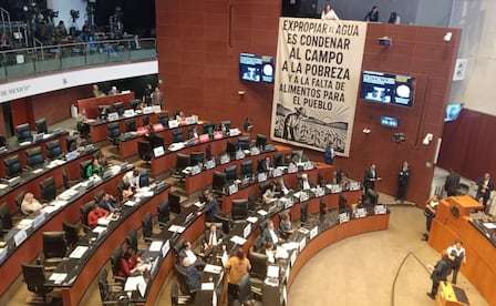 Avalan Morena y aliados Ley de Aguas; va al Ejecutivo
