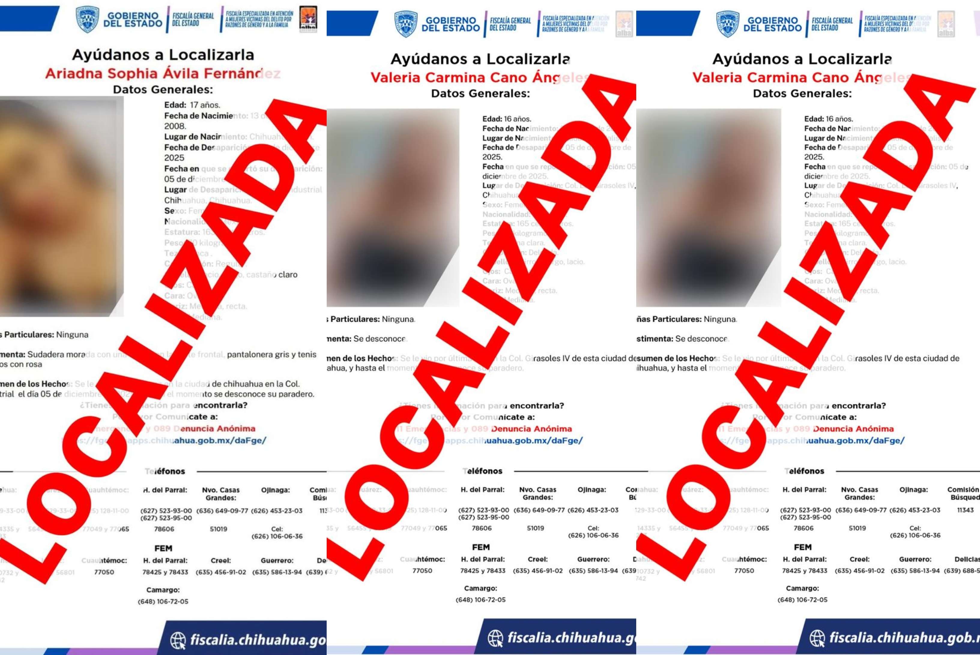 Localizan a tres adolescentes desaparecidas en la ciudad  