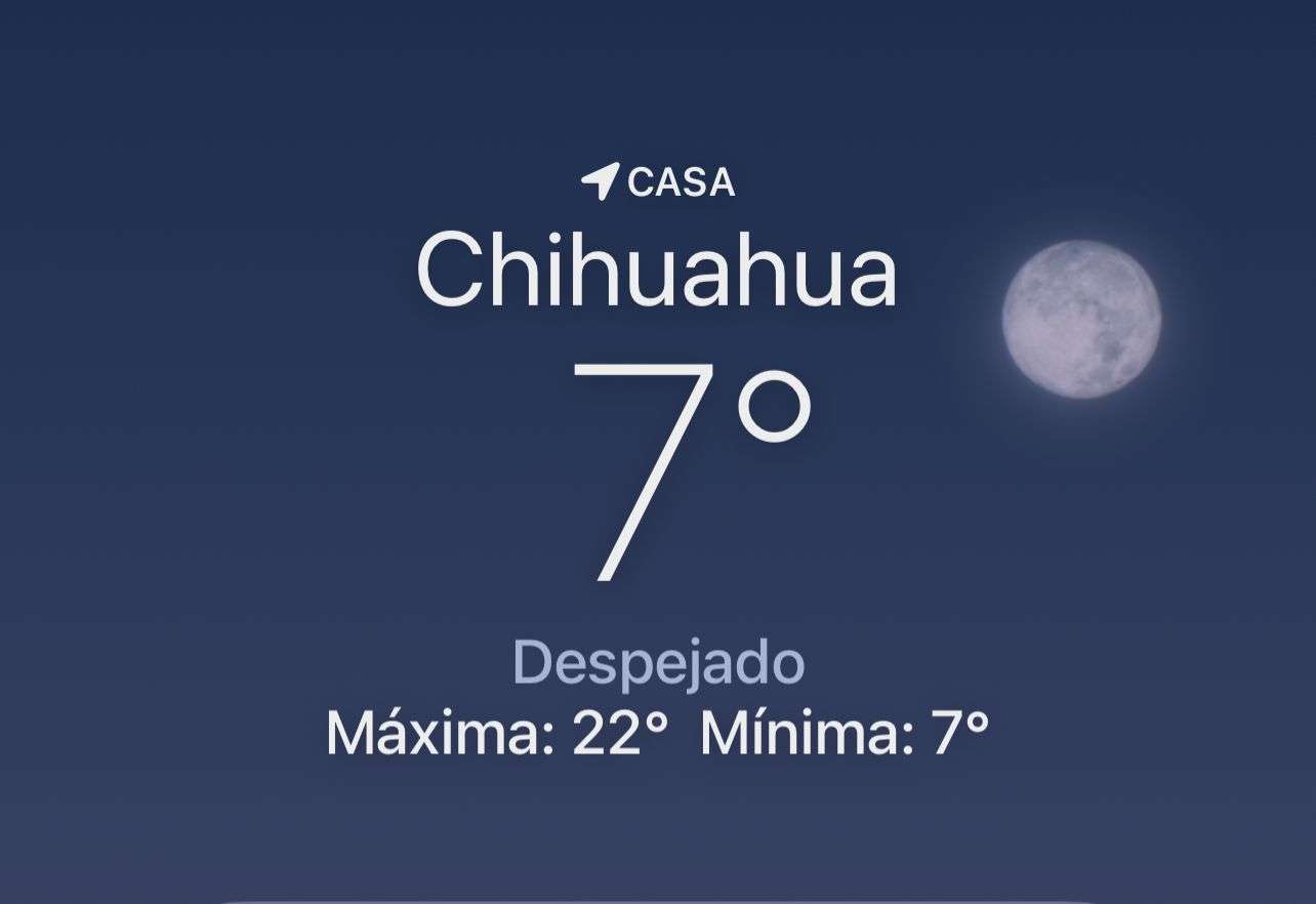Amanece despejado con temperatura de 7 grados centígrados 