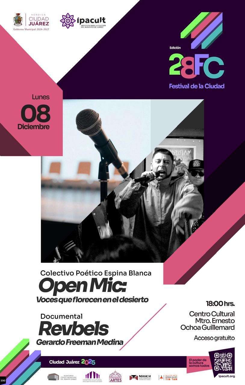 Invitan a presenciar el documental Revbels y el Open Mic