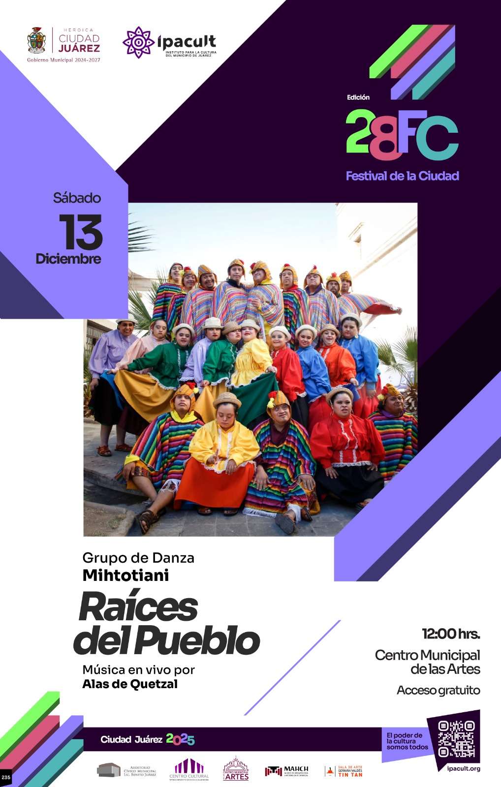 Presentan danza Raíces del Pueblo en el CMA  