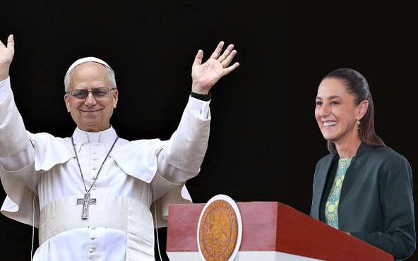 Apuesta Sheinbaum por visita del Papa en 2026 para su plan de paz