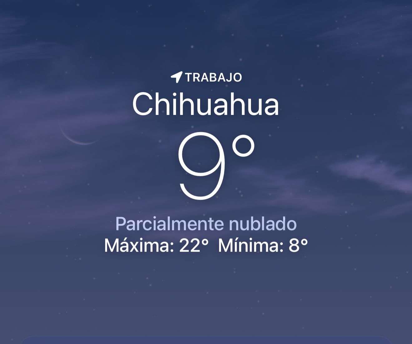 Amanece nuboso y fresco con temperatura de 9 grados centígrados 