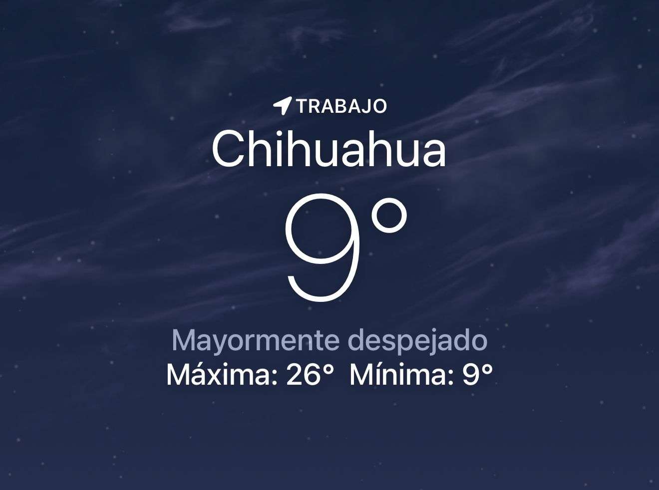 Se espera día despejado con máxima de 26 grados centígrados 