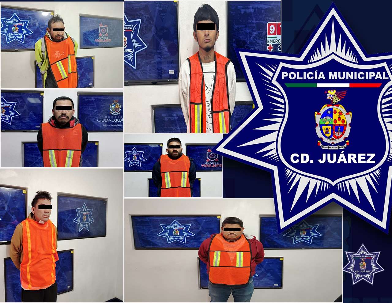 Detienen a 6 hombres que contaban con orden de aprehensión 