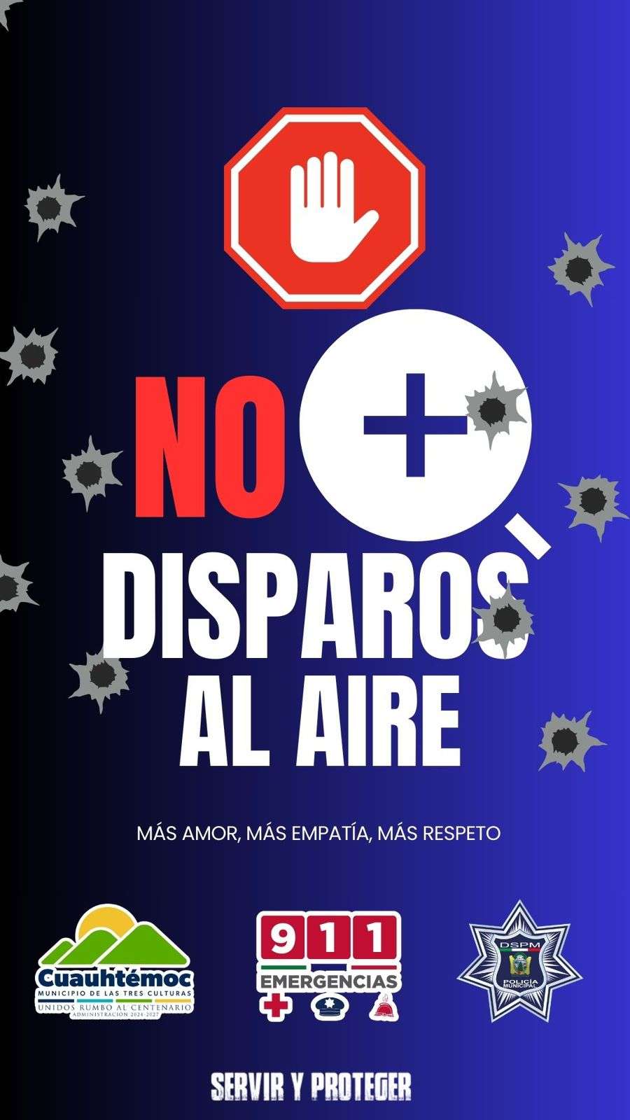 Detendrán a quien dispare al aire por fiestas de año nuevo en Cuauhtémoc