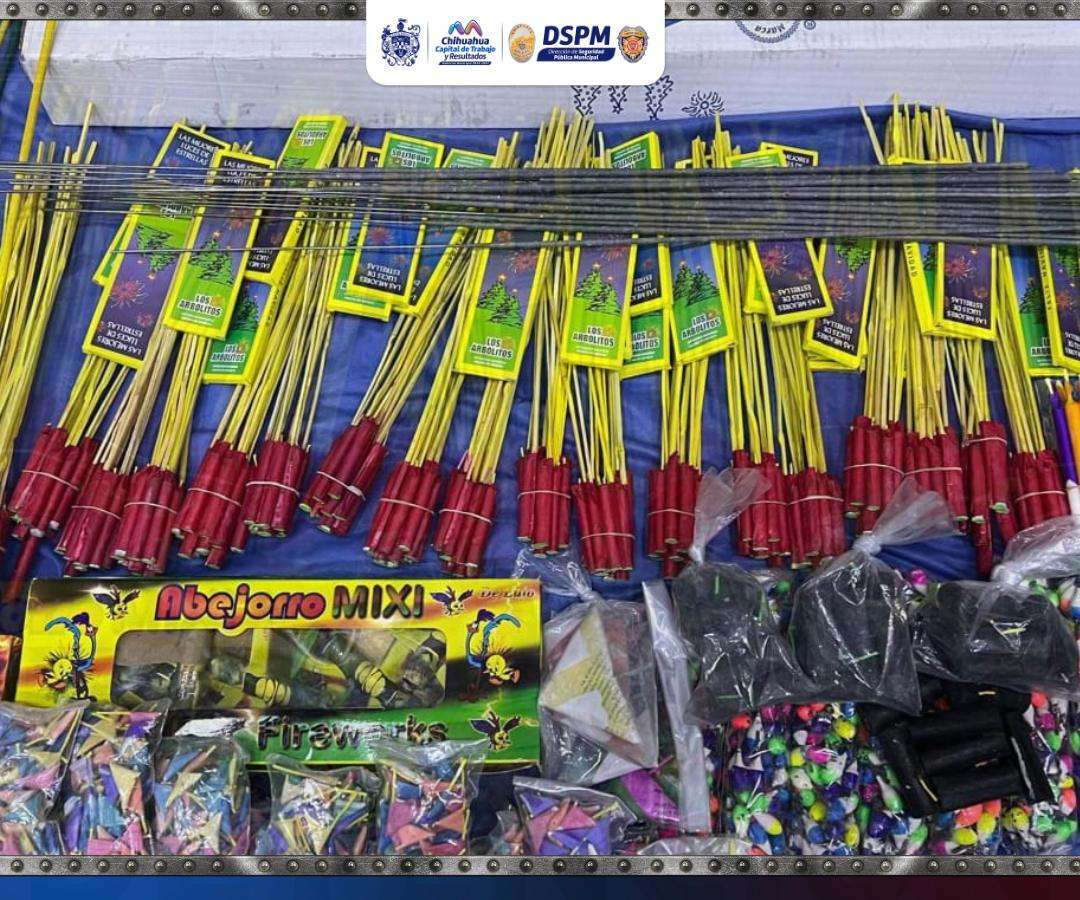 Aseguran más de 3 mil piezas de pirotecnia en operativo 