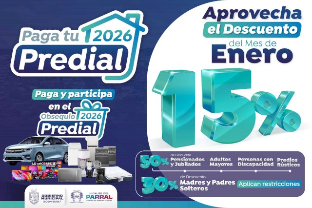 Activan en Parral descuentos por pronto pago en el impuesto predial