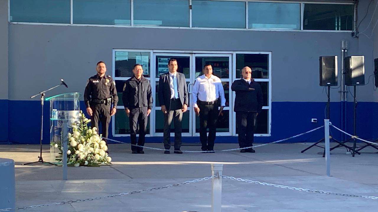 Rinden homenaje a policías caídos en Comandancia Sur