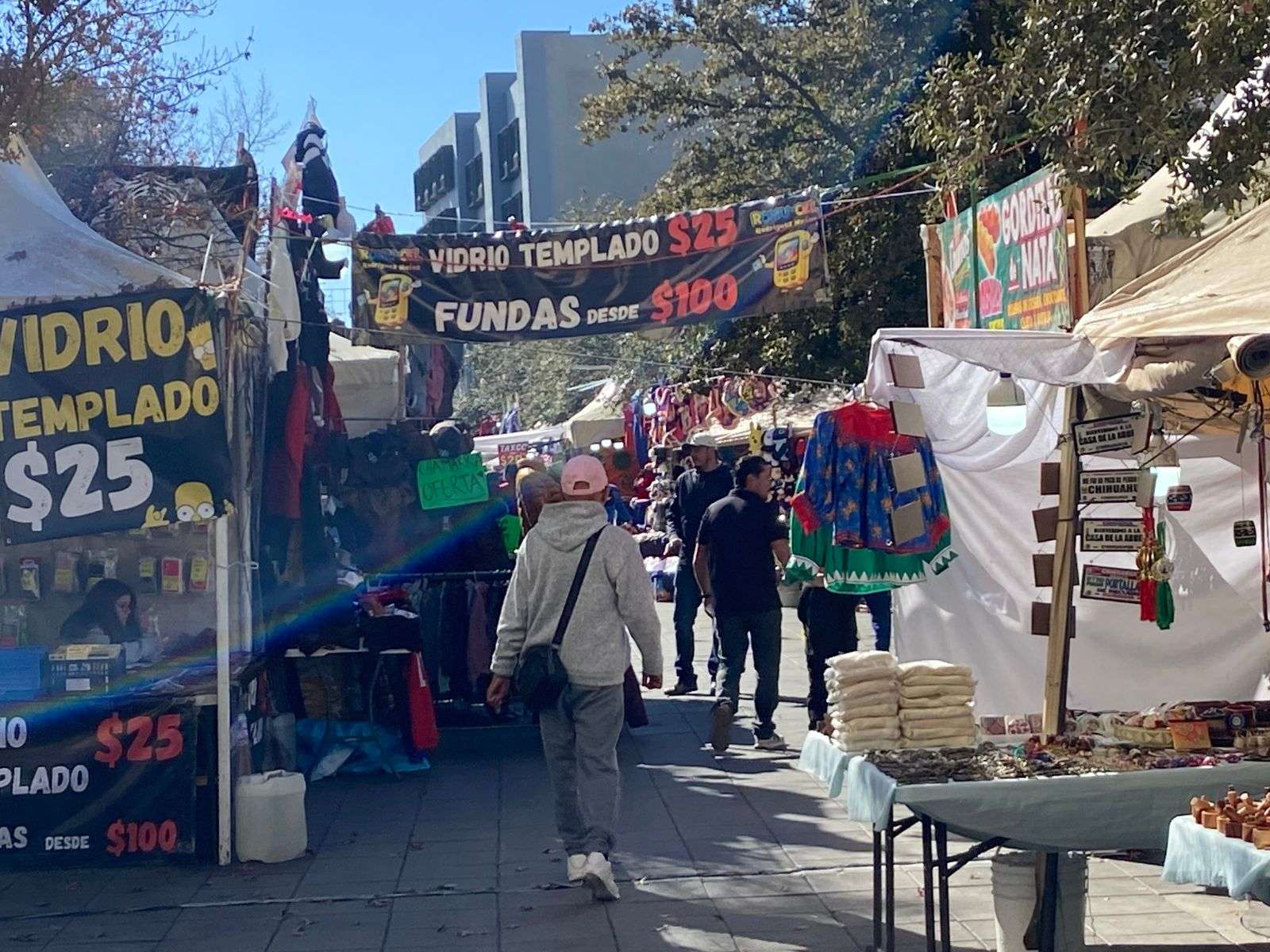 Abarrotan familias calles del centro y Expo Navidad