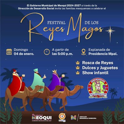 Invitan a disfrutar la Mega Rosca de Reyes en Meoqui