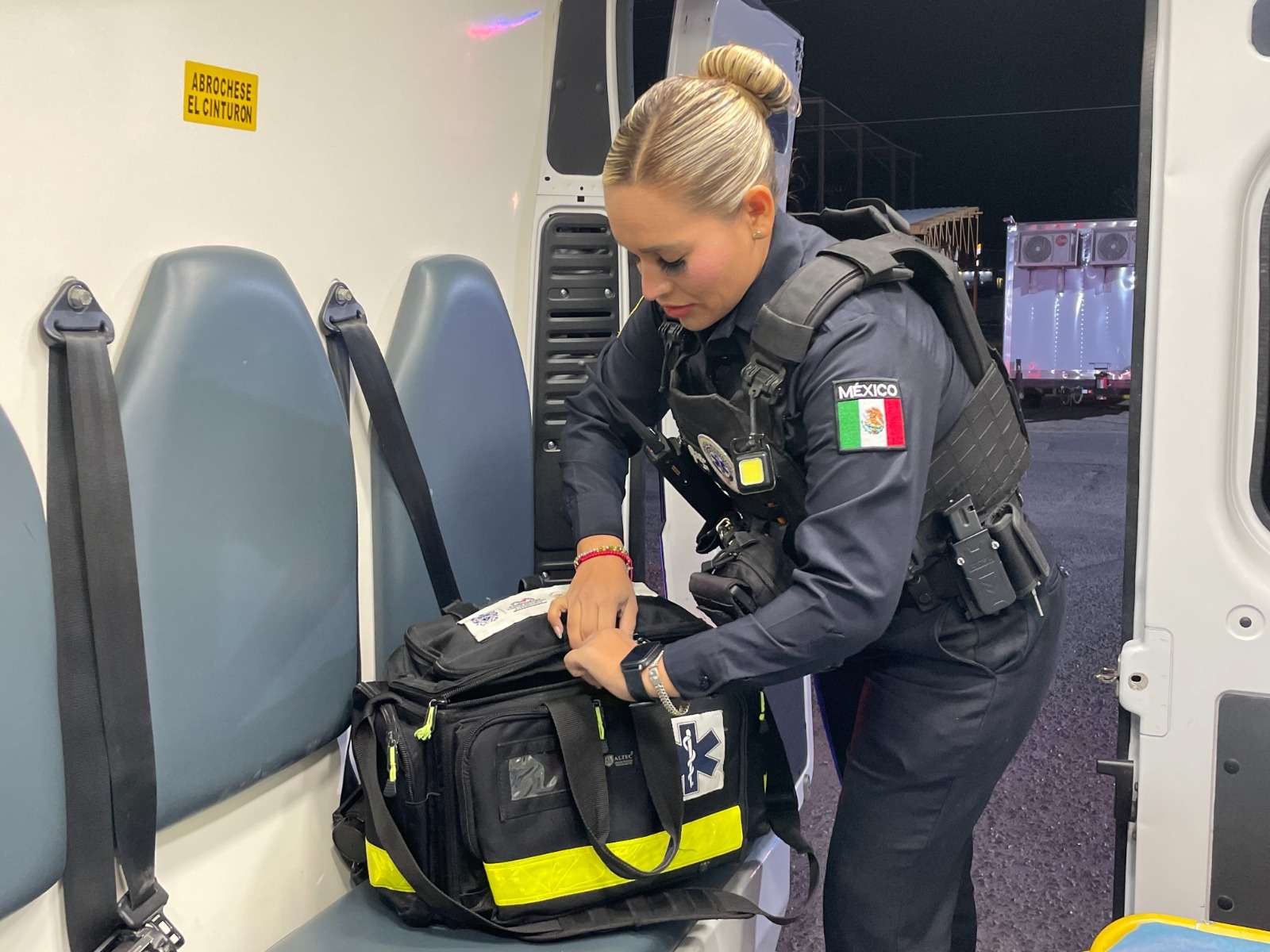 Atiende Policía Municipal emergencias médicas con unidad especializada