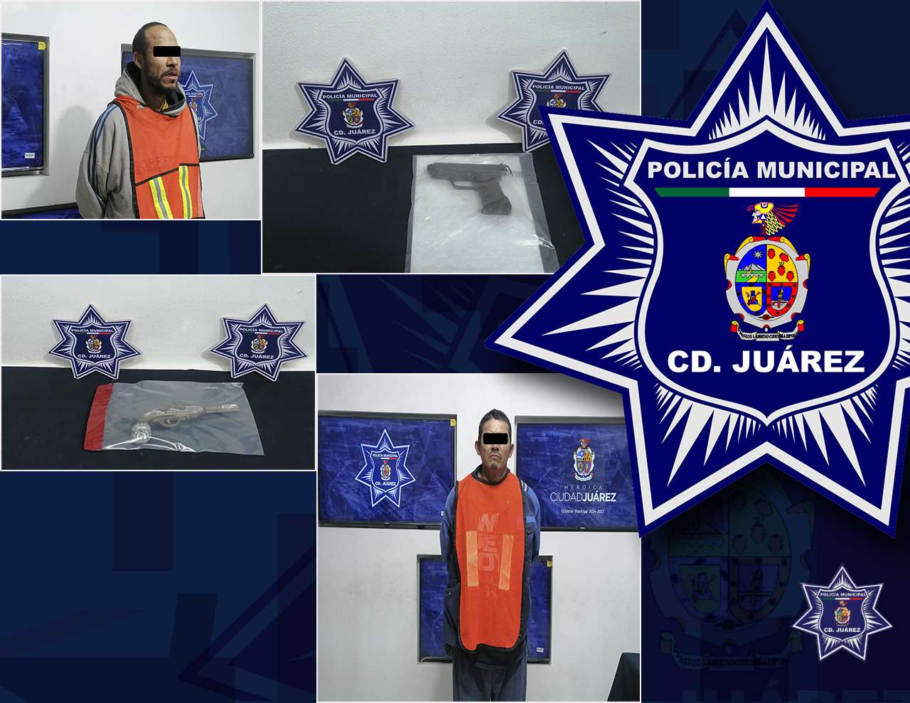 Arrestan a dos por amenazas; aseguran armas