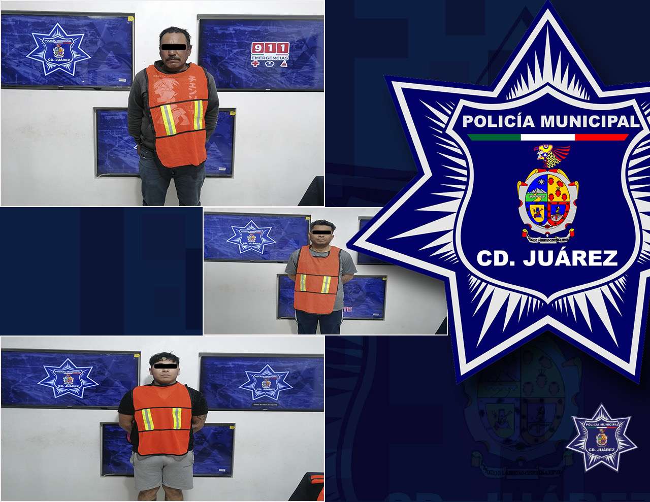 Arrestan a tres por violencia familiar