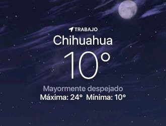 Amanece despejado con temperatura de 10 grados centígrados 
