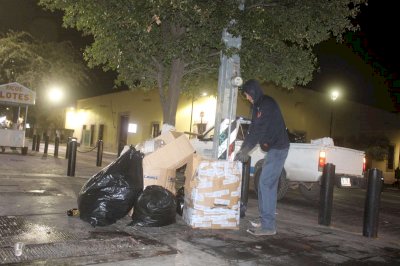 Retiran 179 toneladas de basura del centro durante diciembre