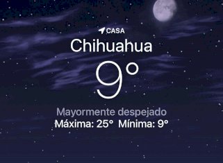 Se espera día nuboso con temperatura de 9 grados centígrados 