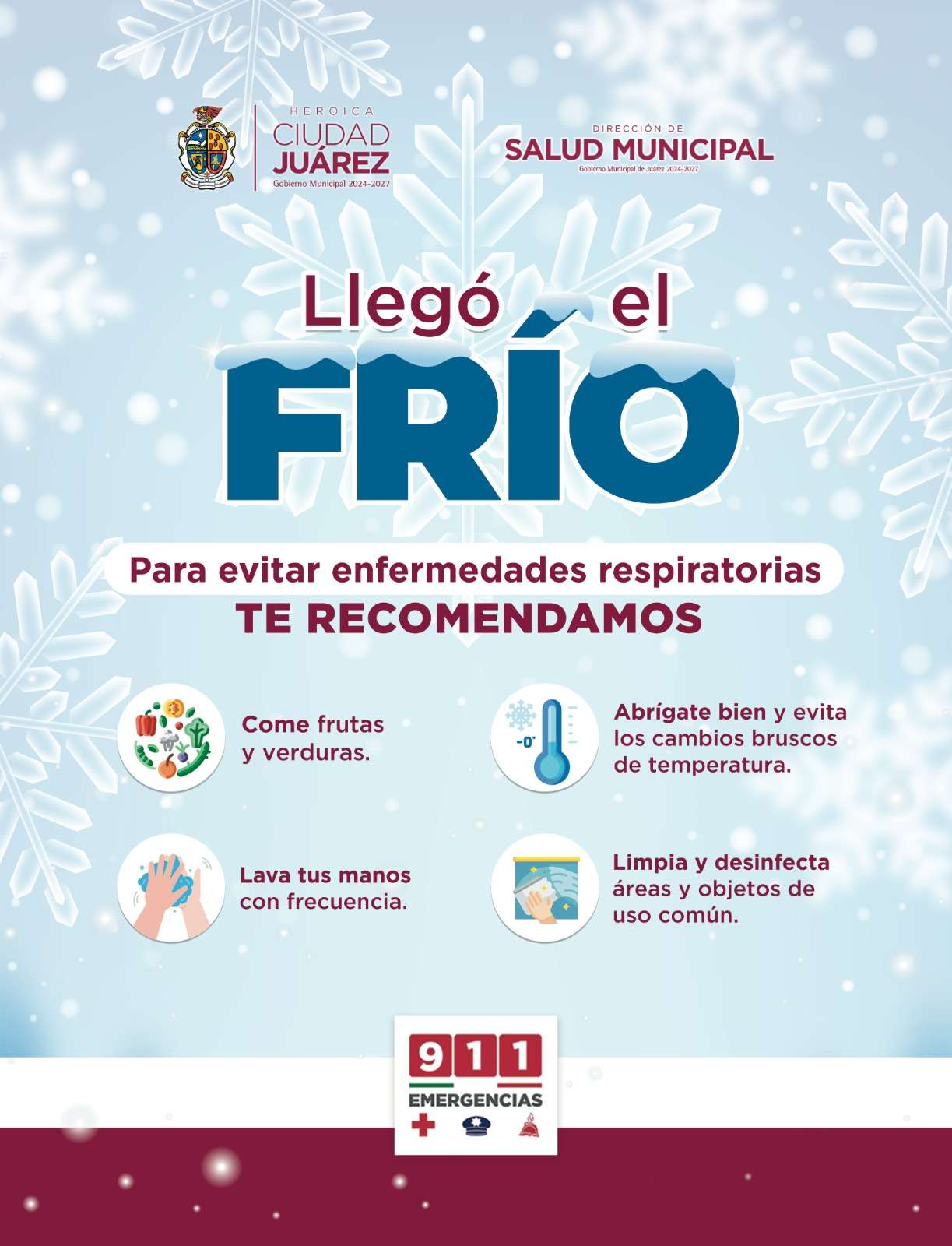 Exhortan a tomar precauciones por bajas temperaturas 