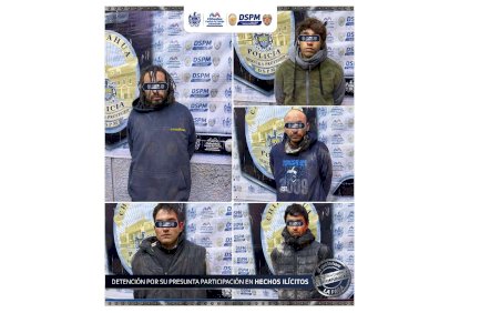Detienen a 5 en patrullaje nocturno 