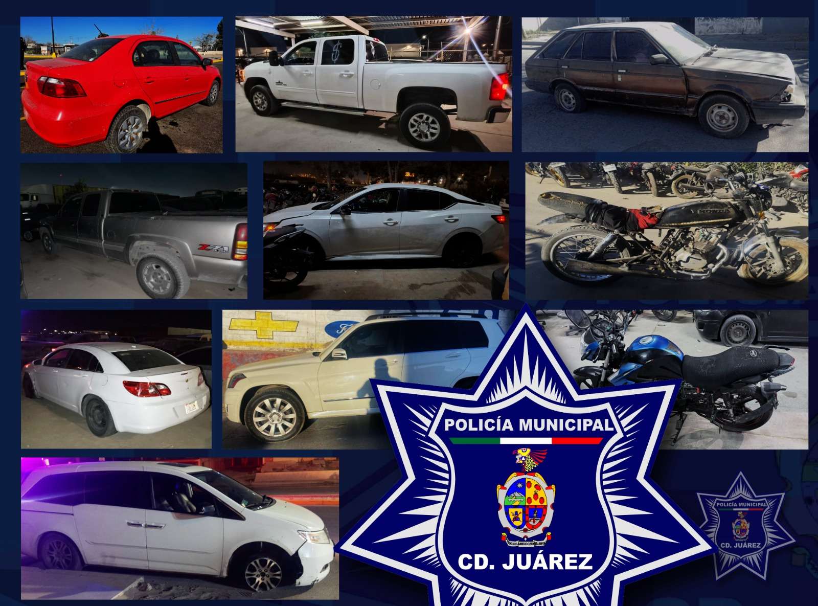 Recuperan 11 vehículos con reporte de robo